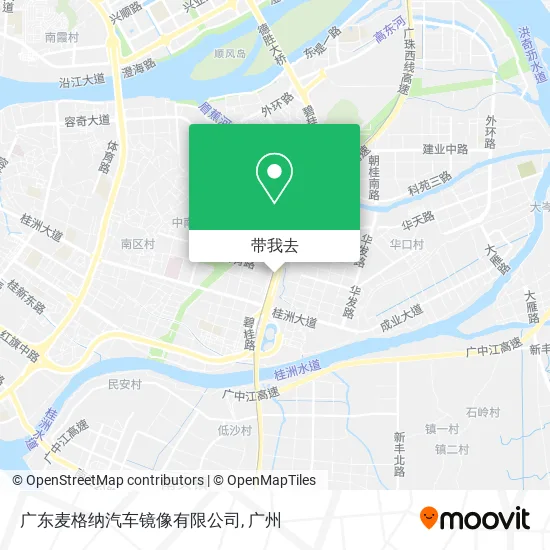 广东麦格纳汽车镜像有限公司地图