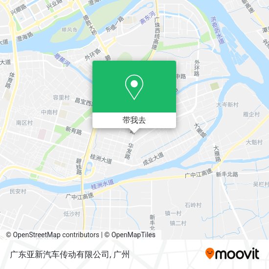 广东亚新汽车传动有限公司地图