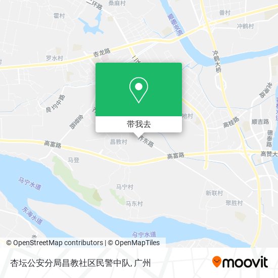 杏坛公安分局昌教社区民警中队地图