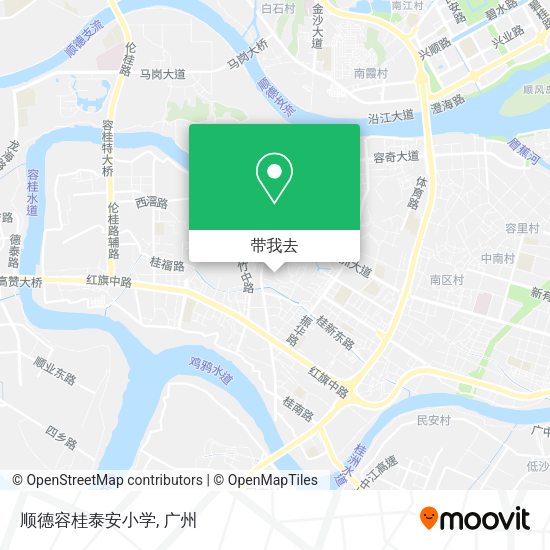 顺德容桂泰安小学地图