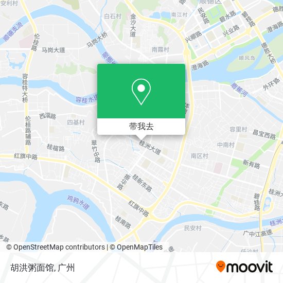 胡洪粥面馆地图