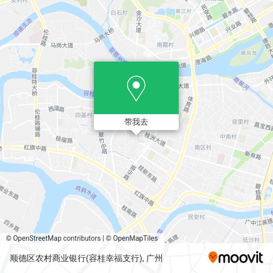 顺德区农村商业银行(容桂幸福支行)地图