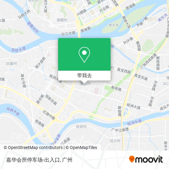 嘉华会所停车场-出入口地图