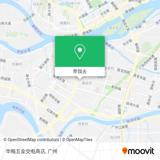 华顺五金交电商店地图