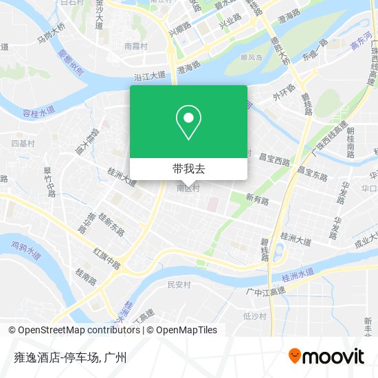 雍逸酒店-停车场地图