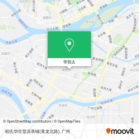 程氏华生堂凉茶铺(青龙北路)地图