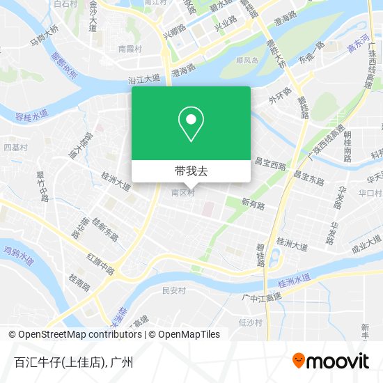 百汇牛仔(上佳店)地图