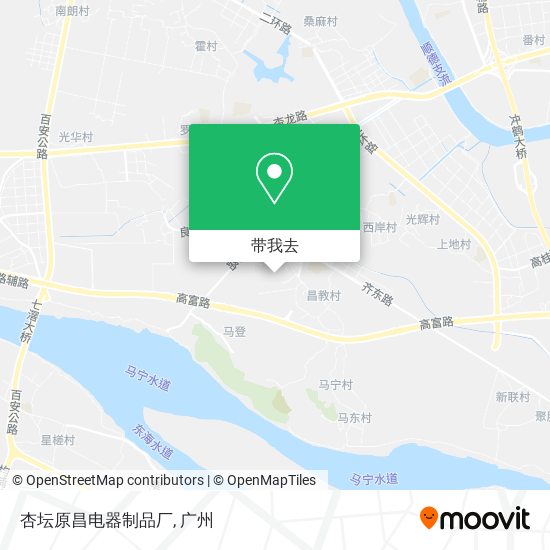 杏坛原昌电器制品厂地图