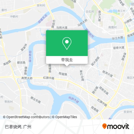 巴赛烧烤地图