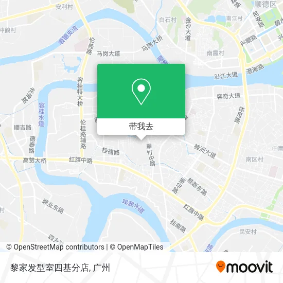 黎家发型室四基分店地图