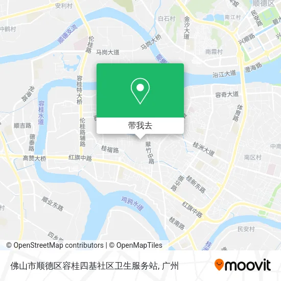 佛山市顺德区容桂四基社区卫生服务站地图