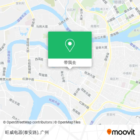 旺威电器(泰安路)地图