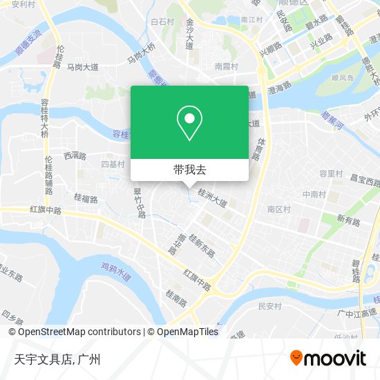 天宇文具店地图