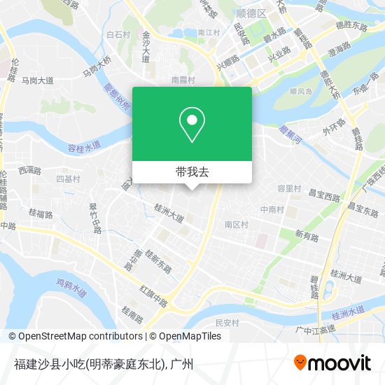 福建沙县小吃(明蒂豪庭东北)地图