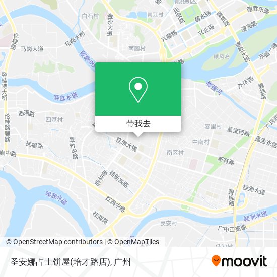 圣安娜占士饼屋(培才路店)地图