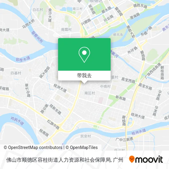 佛山市顺德区容桂街道人力资源和社会保障局地图