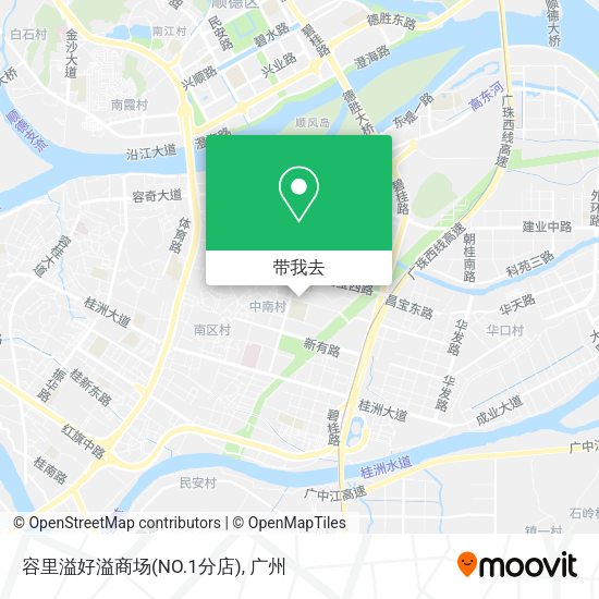 容里溢好溢商场(NO.1分店)地图