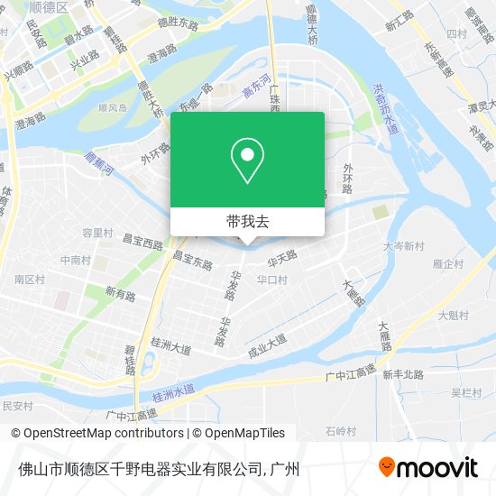 佛山市顺德区千野电器实业有限公司地图