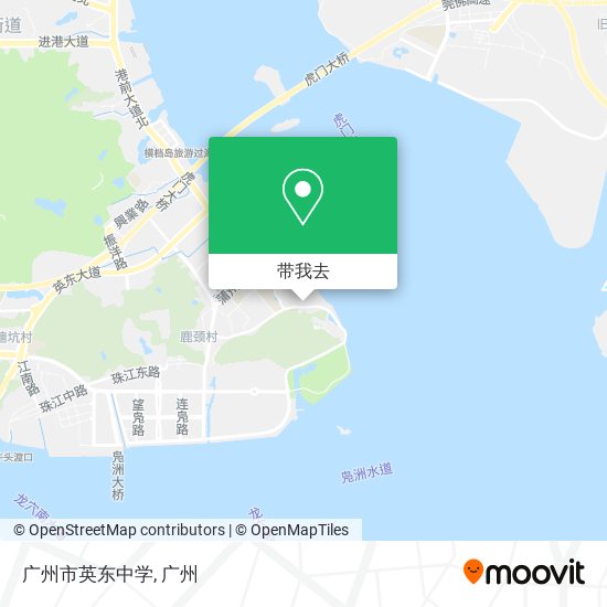 广州市英东中学地图
