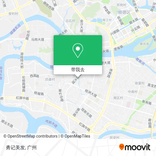 勇记美发地图