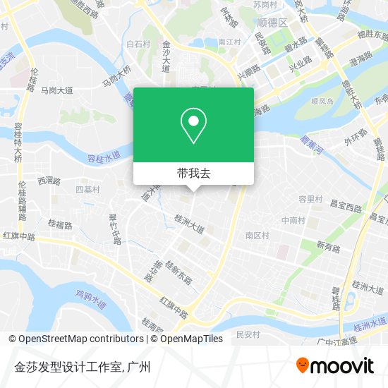 金莎发型设计工作室地图