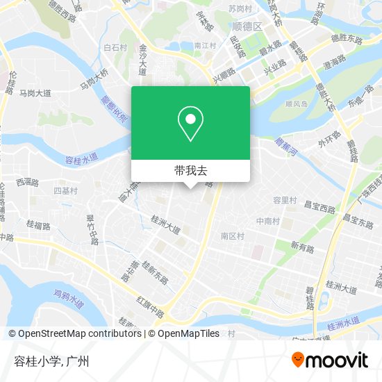 容桂小学地图