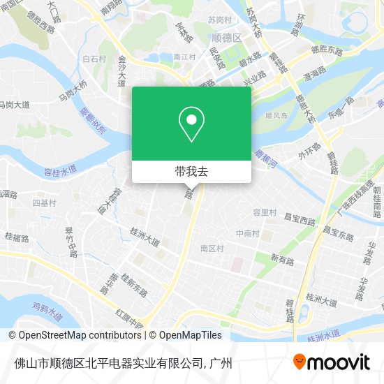 佛山市顺德区北平电器实业有限公司地图
