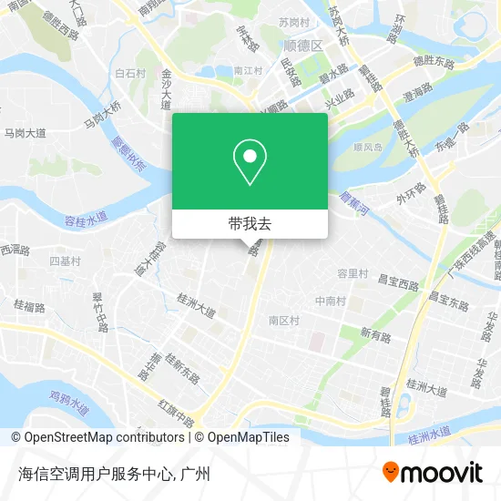 海信空调用户服务中心地图