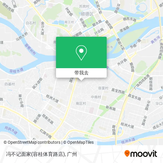 冯不记面家(容桂体育路店)地图