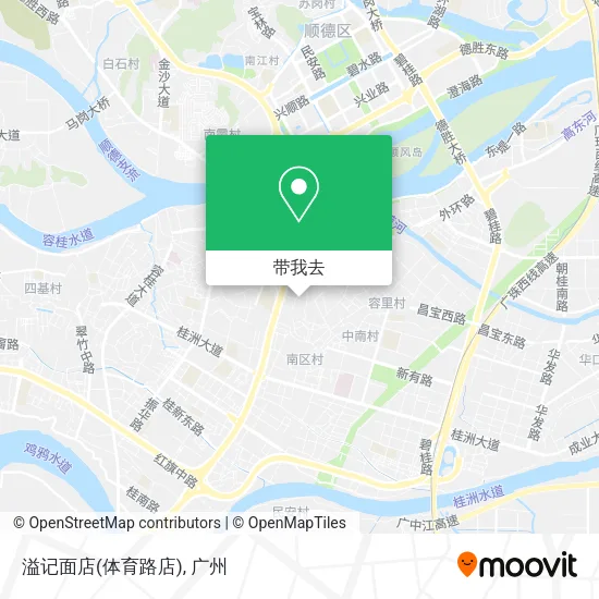 溢记面店(体育路店)地图