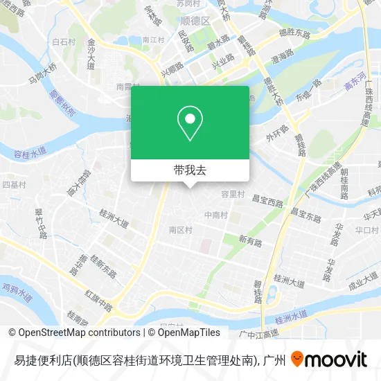 易捷便利店(顺德区容桂街道环境卫生管理处南)地图