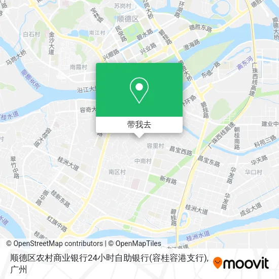 顺德区农村商业银行24小时自助银行(容桂容港支行)地图