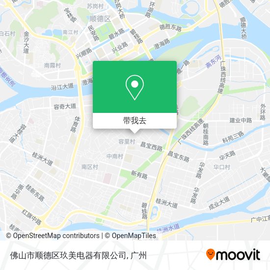 佛山市顺德区玖美电器有限公司地图