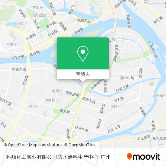 科顺化工实业有限公司防水涂料生产中心地图