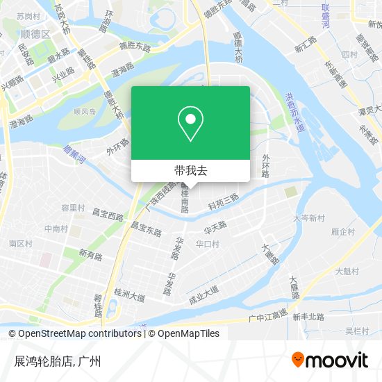 展鸿轮胎店地图