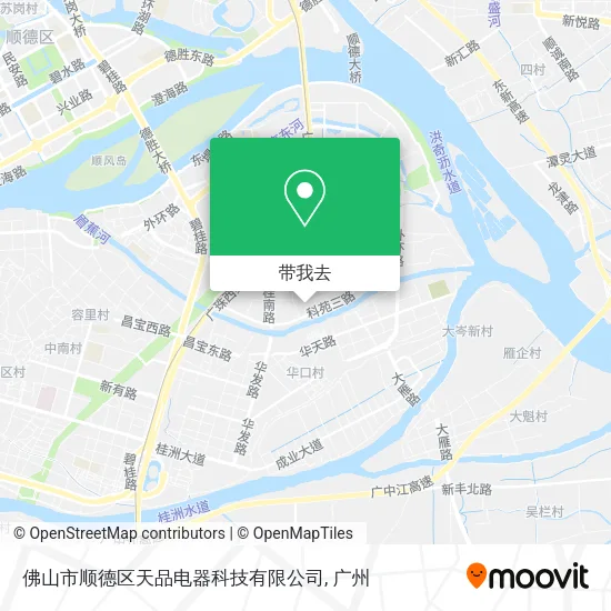 佛山市顺德区天品电器科技有限公司地图