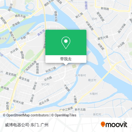 威博电器公司-东门地图