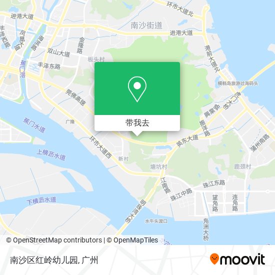 南沙区红岭幼儿园地图