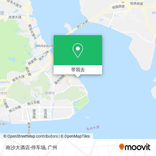 南沙大酒店-停车场地图