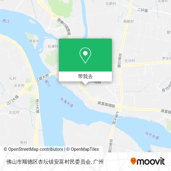 佛山市顺德区杏坛镇安富村民委员会地图
