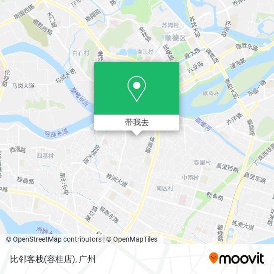 比邻客栈(容桂店)地图