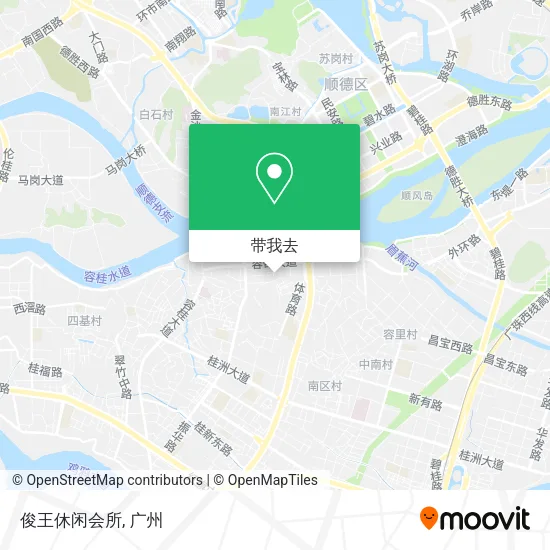 俊王休闲会所地图