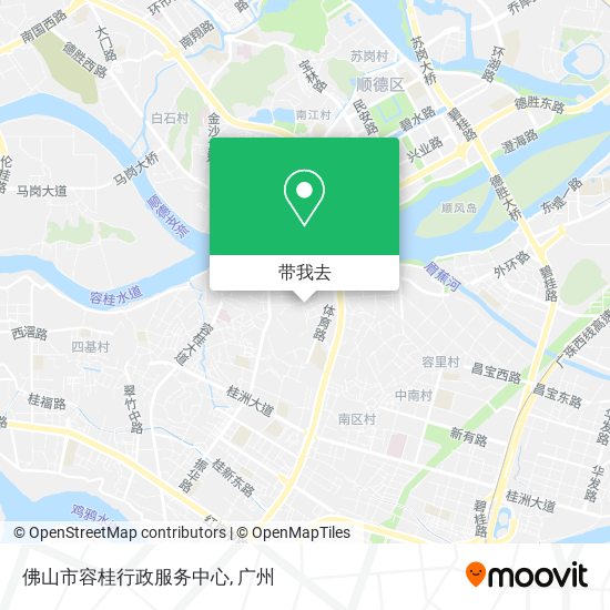 佛山市容桂行政服务中心地图