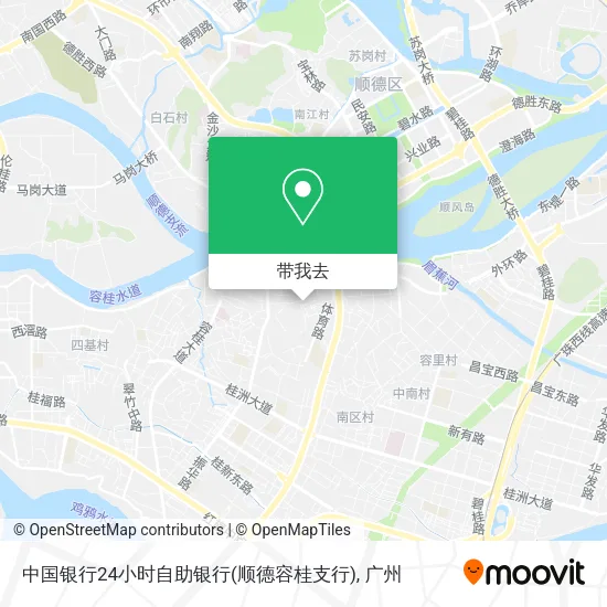 中国银行24小时自助银行(顺德容桂支行)地图