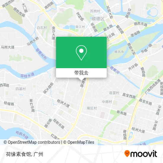 荷缘素食馆地图