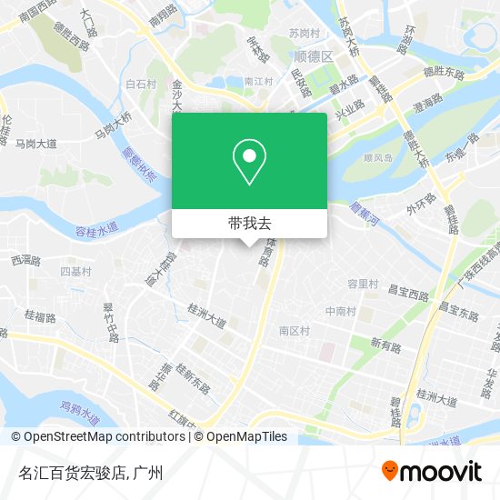 名汇百货宏骏店地图