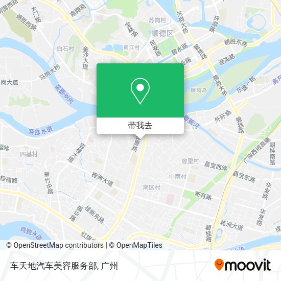 车天地汽车美容服务部地图