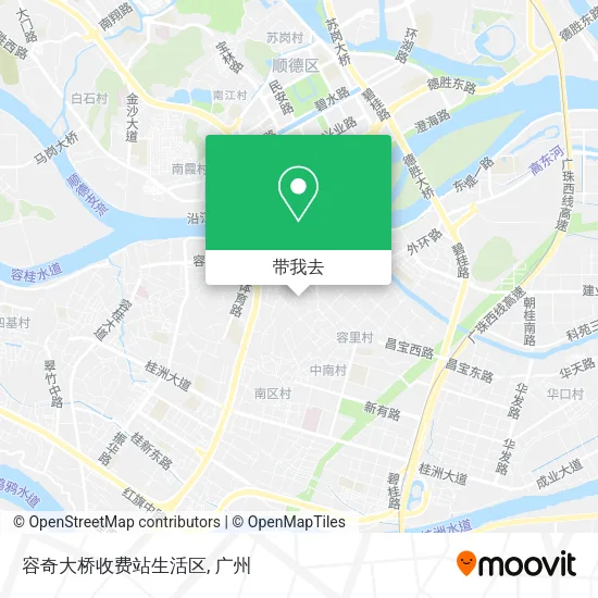 容奇大桥收费站生活区地图