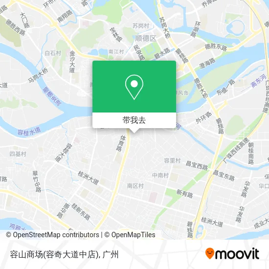 容山商场(容奇大道中店)地图