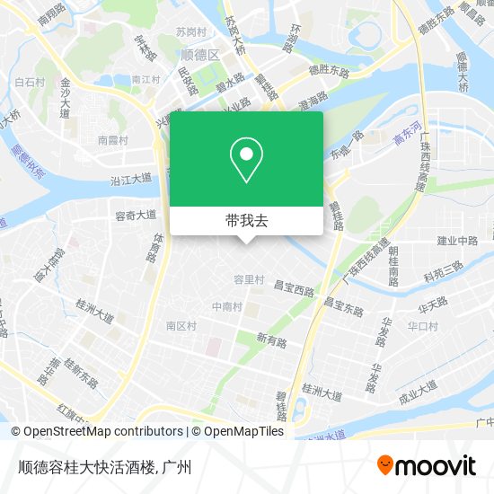 顺德容桂大快活酒楼地图